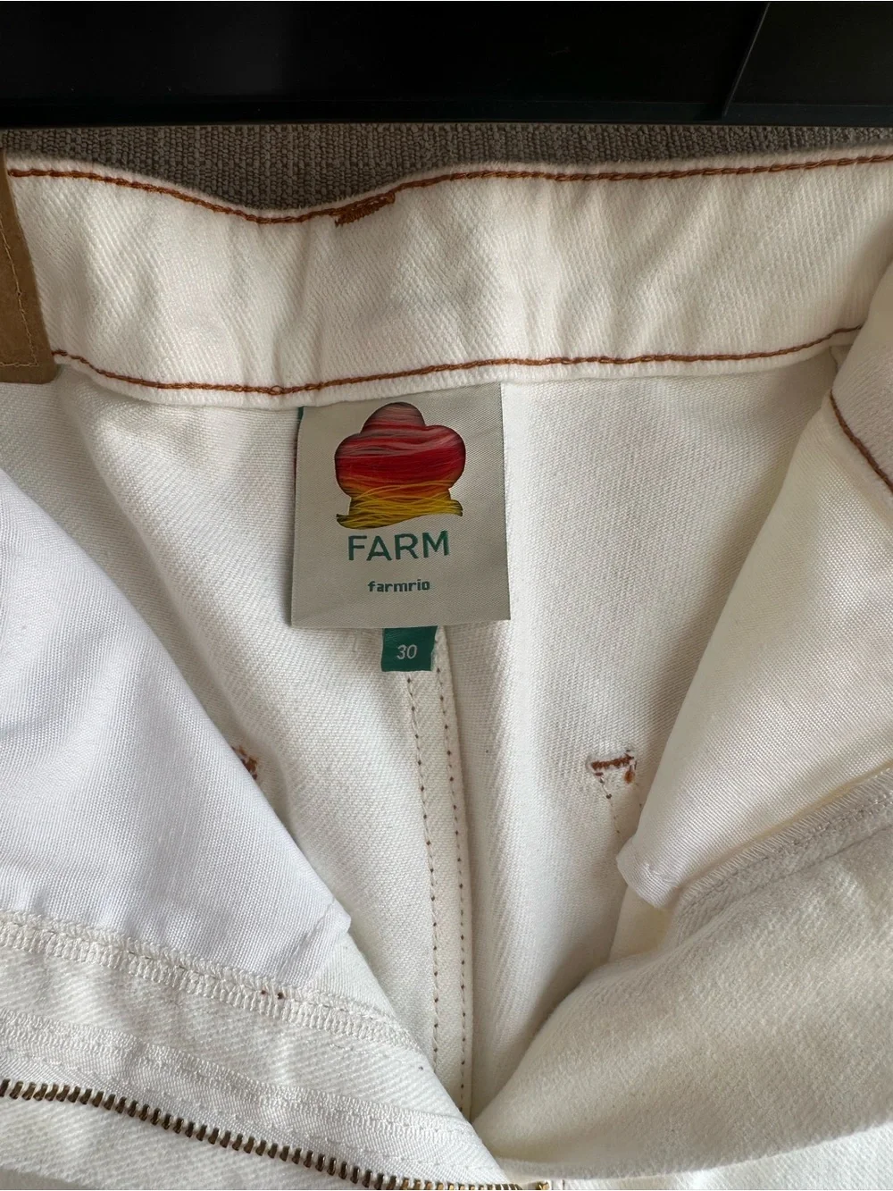 FARM Rio embroidered denim shorts